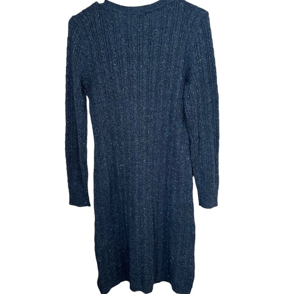 Talbots Blue Knit Sweater Dress S NWT - Picture 3 of 3